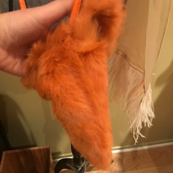 Wilsons Leather Maxima Orange Rabbit Crossbody Bag - Picture 7 of 12